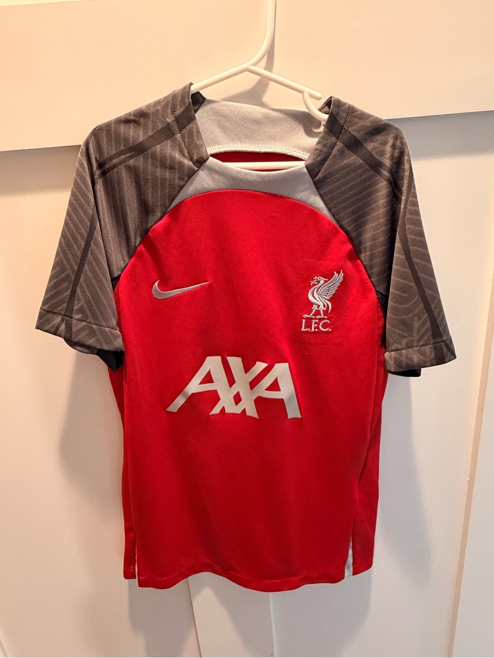 Nike Liverpool FC Red & Gray Kids Jersey